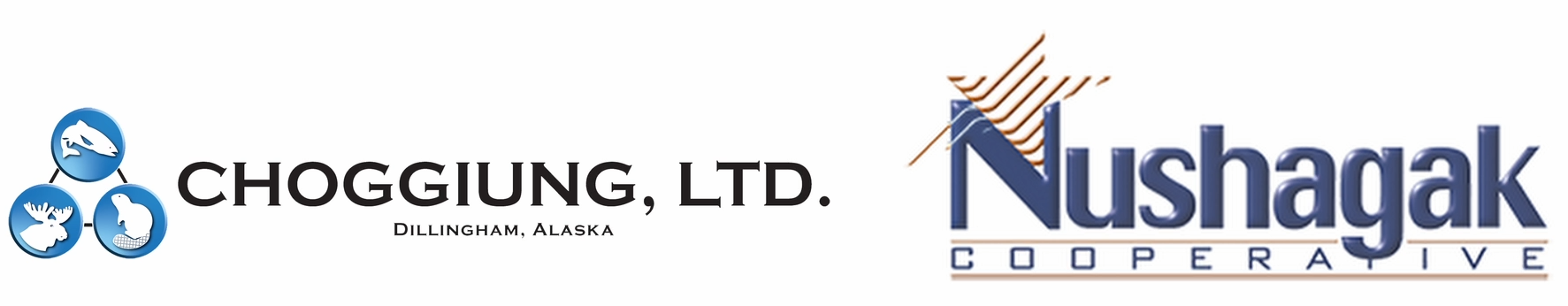 Choggiung Ltd and Nushagak Coop logos